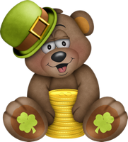 cute st. patrick's day bear